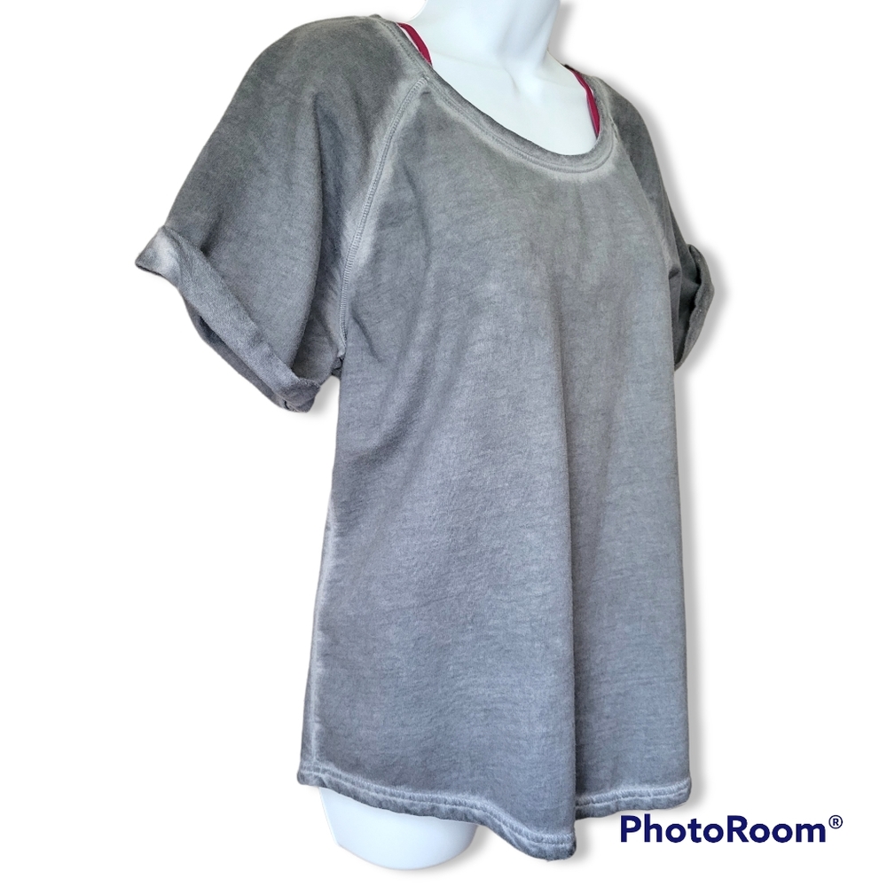 SALE🔥 GH Bass Short Sleeve Top Womens XL Vintage Faded Gray Cotton Soft